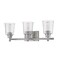 Z-Lite Bohin 3 Light Vanity, Brushed Nickel And Clear Seedy 464-3V-BN - alternate 7